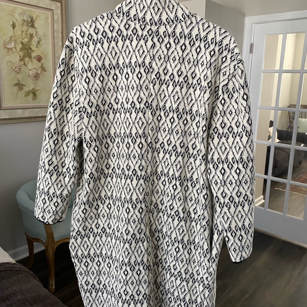 Philosophy Silver Diamond Pattern Knit Sweater - NWT Size M - Picture 4 of 10